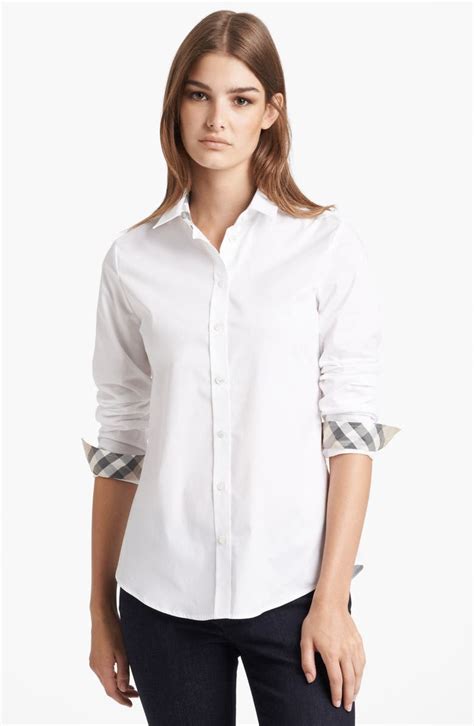 burberry shirt for women|burberry women's shirt nordstrom.